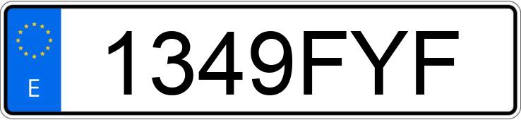 Numer rejestracyjny 1349FYF posiada SEAT IBIZA Numer rejestracyjny 1349FYF posiada SEAT IBIZA