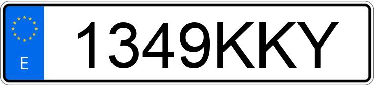 Numer rejestracyjny 1349KKY posiada FIAT FIORINO