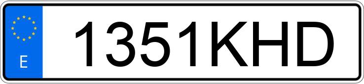 Numer rejestracyjny 1351KHD posiada RENAULT ZOE