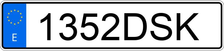 Numer rejestracyjny 1352DSK posiada MINI MINI