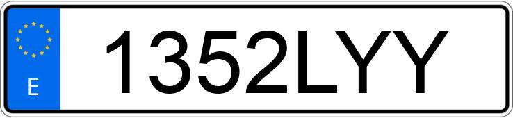 Numer rejestracyjny 1352LYY posiada SYM JET 14