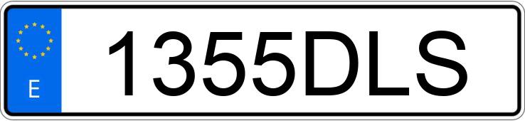 Numer rejestracyjny 1355DLS posiada VOLVO S60