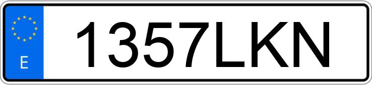 Numer rejestracyjny 1357LKN posiada SEAT IBIZA