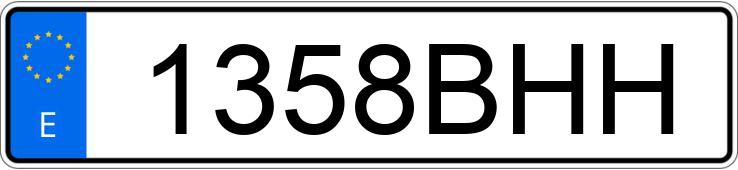 Numer rejestracyjny 1358BHH posiada MERCEDES C (203)