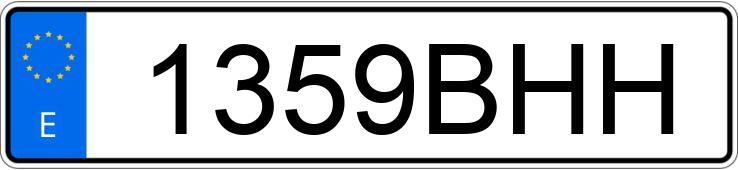 Numer rejestracyjny 1359BHH posiada CITROEN BERLINGO