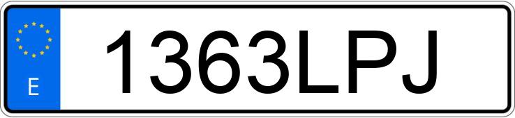 Numer rejestracyjny 1363LPJ posiada TOYOTA LAND CRUISER