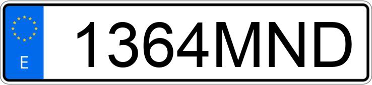 Numer rejestracyjny 1364MND posiada FORD TRANSIT