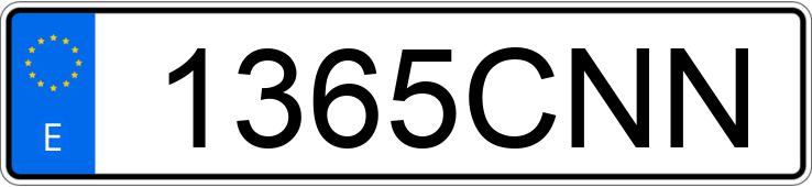 Numer rejestracyjny 1365CNN posiada RENAULT SCENIC