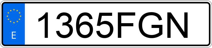 Numer rejestracyjny 1365FGN posiada SUZUKI VAN VAN