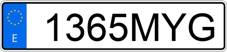 Numer rejestracyjny 1365MYG posiada MERCEDES A (177)