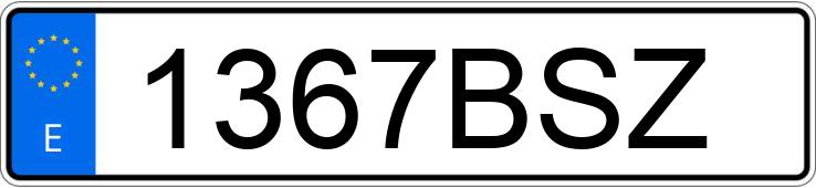 Numer rejestracyjny 1367BSZ posiada SEAT LEON