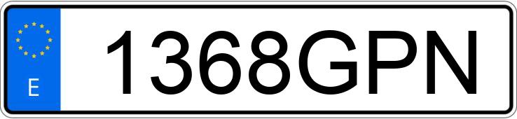 Numer rejestracyjny 1368GPN posiada HONDA DN-01