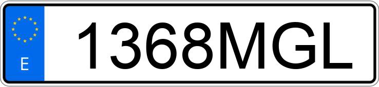 Numer rejestracyjny 1368MGL posiada BMW X1