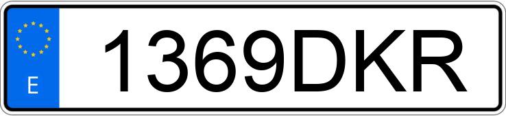 Numer rejestracyjny 1369DKR posiada LEXUS GS 430