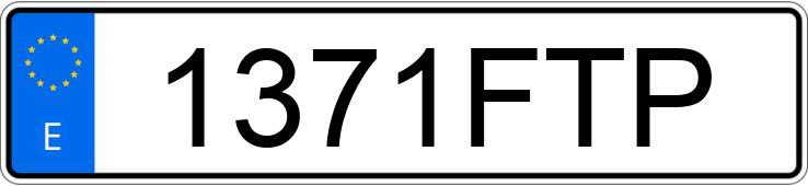 Numer rejestracyjny 1371FTP posiada FORD TOURNEO CONNECT
