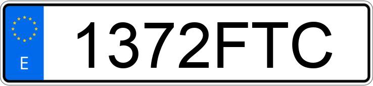 Numer rejestracyjny 1372FTC posiada AUDI TT