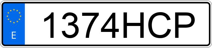 Numer rejestracyjny 1374HCP posiada RENAULT MEGANE