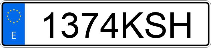 Numer rejestracyjny 1374KSH posiada BMW SERIE 3