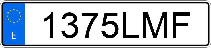 Numer rejestracyjny 1375LMF posiada TOYOTA COROLLA
