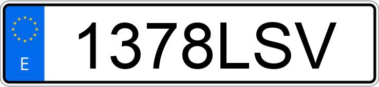 Numer rejestracyjny 1378LSV posiada PEUGEOT PARTNER