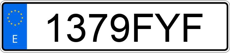 Numer rejestracyjny 1379FYF posiada FORD FOCUS Numer rejestracyjny 1379FYF posiada FORD FOCUS