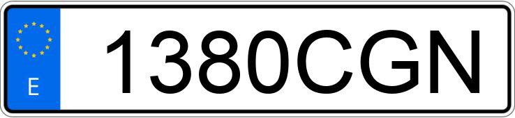 Numer rejestracyjny 1380CGN posiada RENAULT CLIO