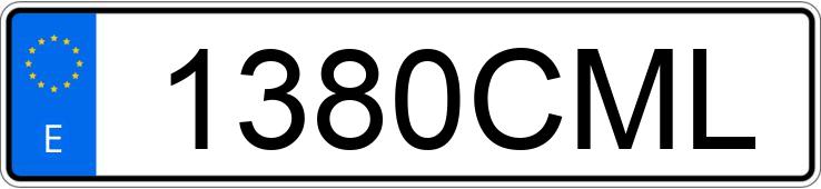 Numer rejestracyjny 1380CML posiada AUDI A6