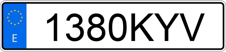 Numer rejestracyjny 1380KYV posiada SKODA FABIA Numer rejestracyjny 1380KYV posiada SKODA FABIA