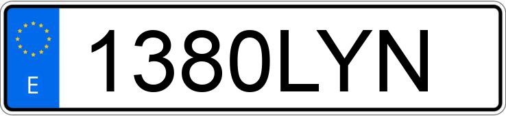 Numer rejestracyjny 1380LYN posiada BMW SERIE 4