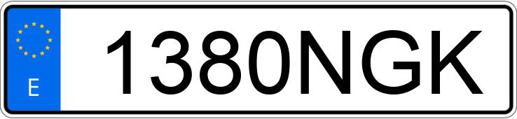 Numer rejestracyjny 1380NGK posiada PORSCHE PANAMERA