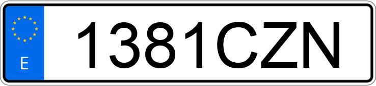 Numer rejestracyjny 1381CZN posiada PEUGEOT 206 Numer rejestracyjny 1381CZN posiada PEUGEOT 206