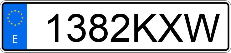 Le numéro d’enregistrement 1382KXW a FORD FOCUS
