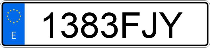 Numer rejestracyjny 1383FJY posiada FORD TRANSIT