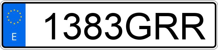 Numer rejestracyjny 1383GRR posiada CHEVROLET-GM CRUZE