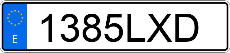 Numer rejestracyjny 1385LXD posiada MERCEDES B (247)