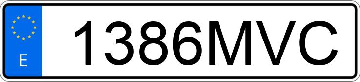 Numer rejestracyjny 1386MVC posiada BMW X5