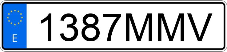 Numer rejestracyjny 1387MMV posiada RENAULT MEGANE