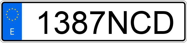 Numer rejestracyjny 1387NCD posiada IVECO X-WAY