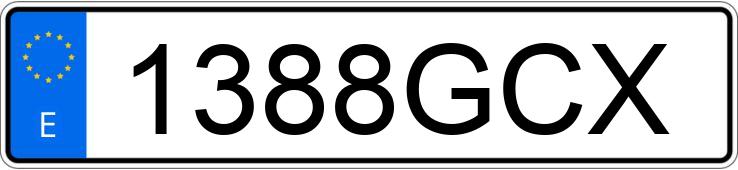 Numer rejestracyjny 1388GCX posiada CITROEN C4 PICASSO 5PZ