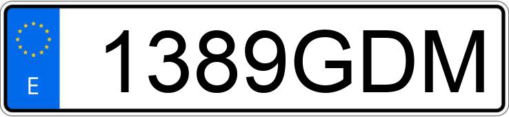 Numer rejestracyjny 1389GDM posiada RENAULT MEGANE