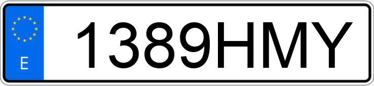 Numer rejestracyjny 1389HMY posiada VOLKSWAGEN POLO