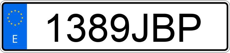 Numer rejestracyjny 1389JBP posiada PEUGEOT PARTNER Numer rejestracyjny 1389JBP posiada PEUGEOT PARTNER