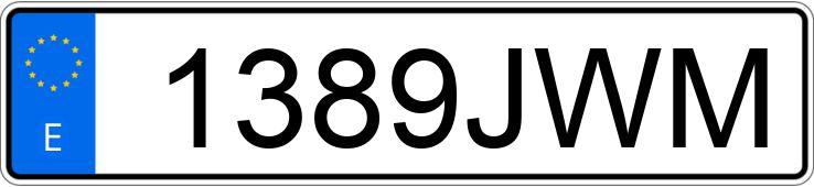 Numer rejestracyjny 1389JWM posiada HYUNDAI I40