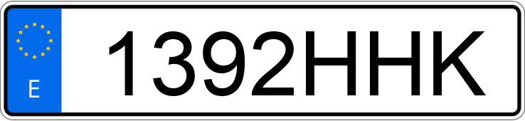 Numer rejestracyjny 1392HHK posiada NISSAN QASHQAI