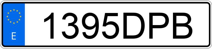 Numer rejestracyjny 1395DPB posiada VOLKSWAGEN GOLF