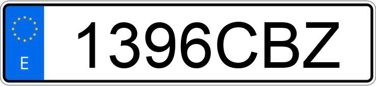 Numer rejestracyjny 1396CBZ posiada NISSAN N