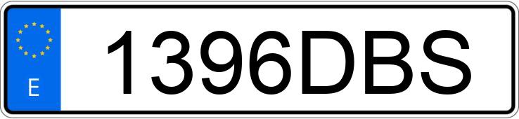 Numer rejestracyjny 1396DBS posiada MAZDA MAZDA6