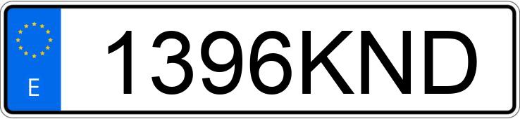 Numer rejestracyjny 1396KND posiada AUDI Q7