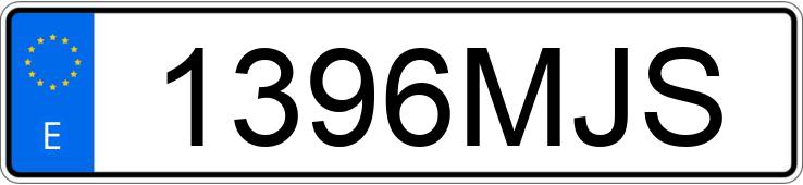 Numer rejestracyjny 1396MJS posiada AUDI S6