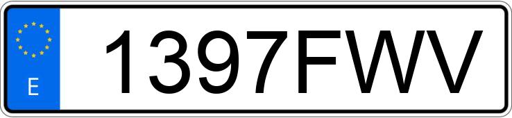 Numer rejestracyjny 1397FWV posiada BMW SERIE 3